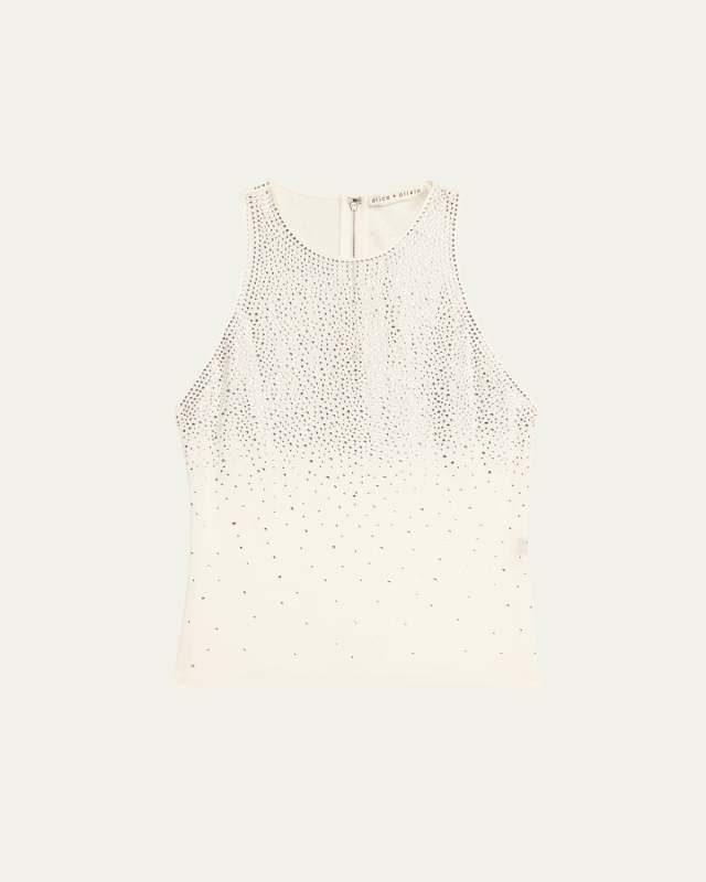 Pania Embellished Mesh Tank Top